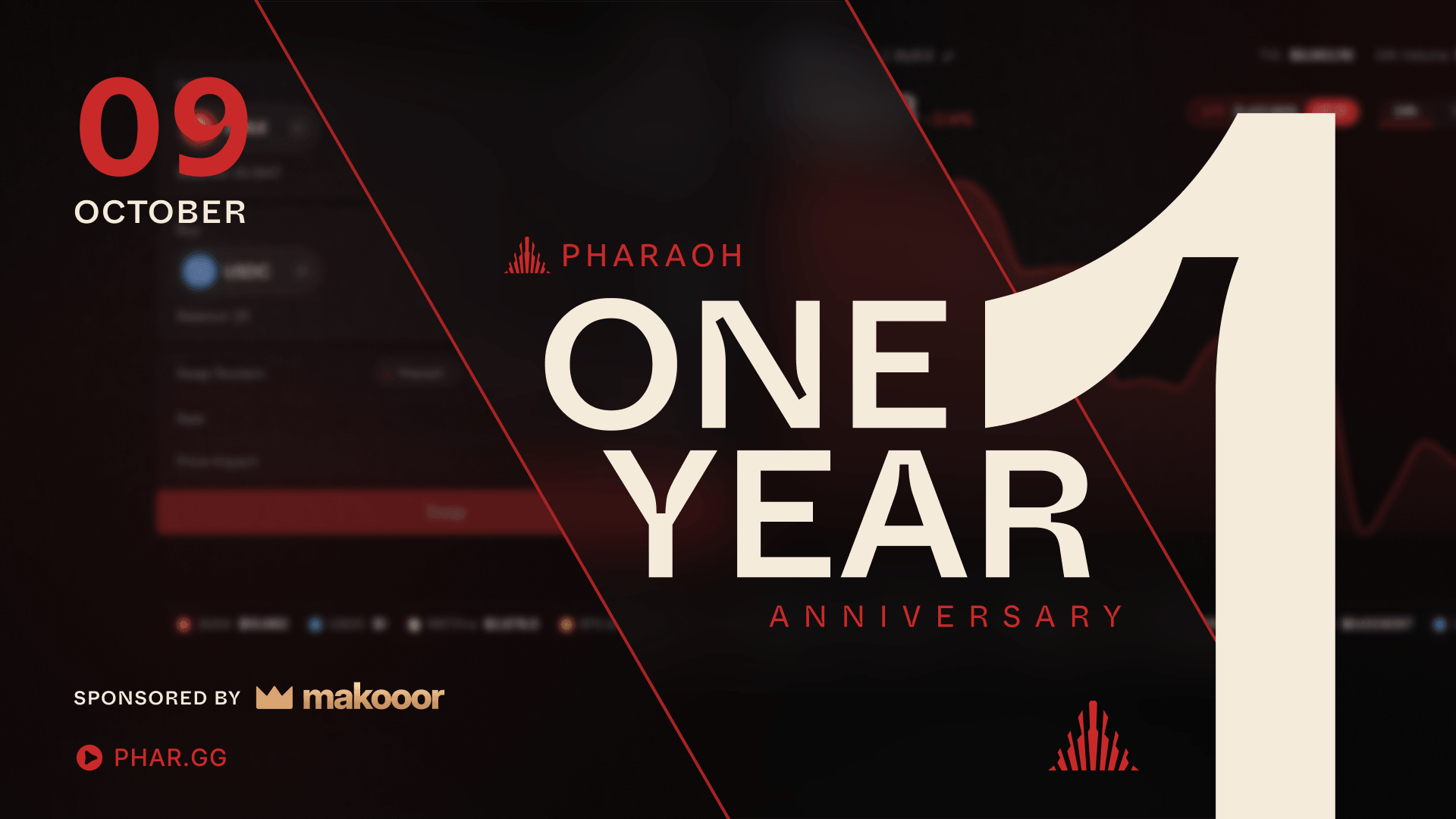 Pharaoh One Year Anniversary